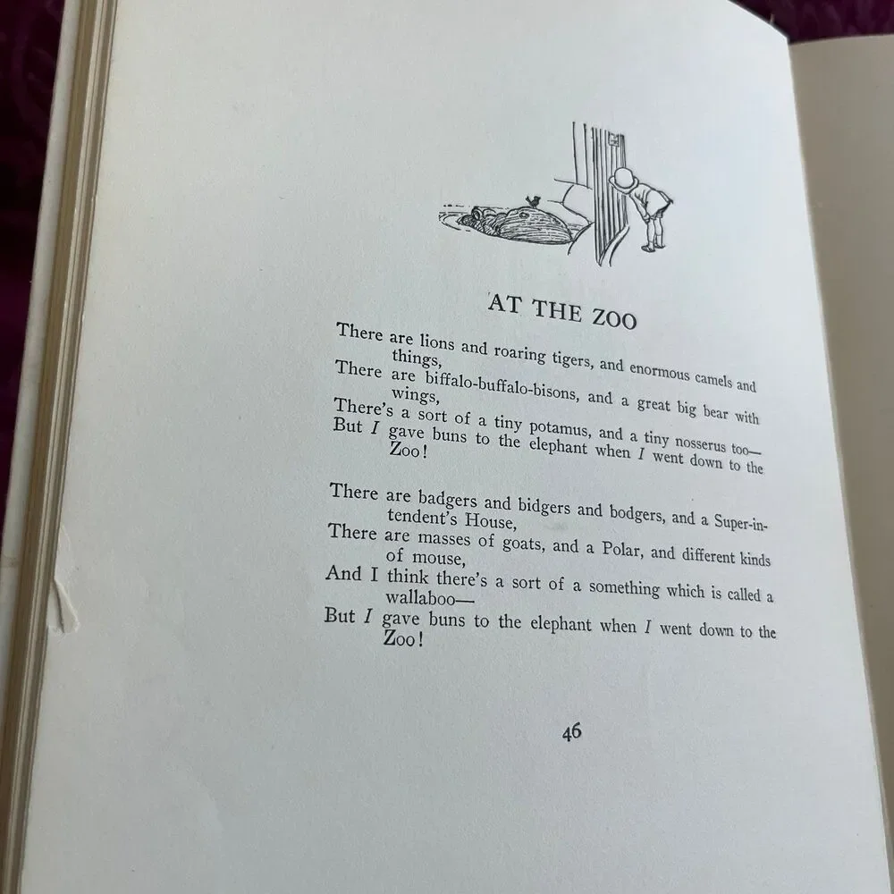 1925 When We Were Very Young by A. A. Milne, Special Holiday Edition, 2nd Print